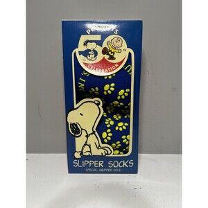 Vintage Peanuts 50th Celebration Slipper Socks